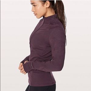 NWT Toasty tech 1/2 zip sz 8 lulu black cherry